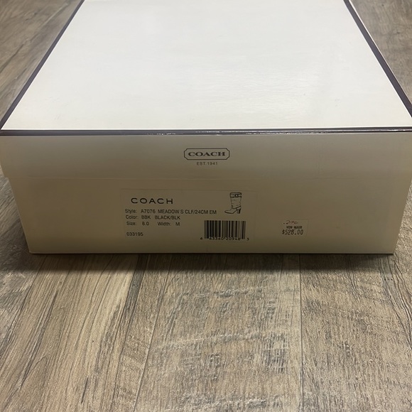 Vintage Coach Black Leather Boots worn under 10 times with Box - Picture 4 of 4